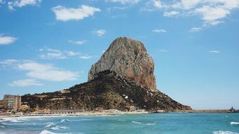 mountain Sea Calp Spain landscape