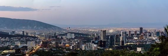 Panorama Sunset,Monterrey Mexico