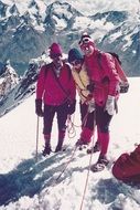 climbers in the ski resort of Zermatt in southern Switzerland
