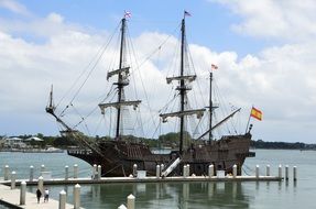 Galleon Ship Moored