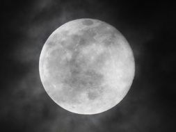 grey full moon