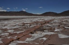 desert landscape with hills