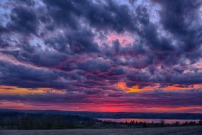 Hdr Sunset Purple