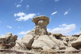 Bistai Badlands rocks in new mexico