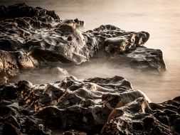 partly cloudy rocks in Cala Gonone