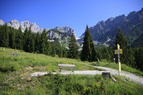 mountain hiking trail