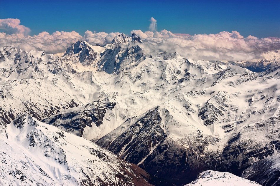 peak Uzhba in the Caucasus Mountains