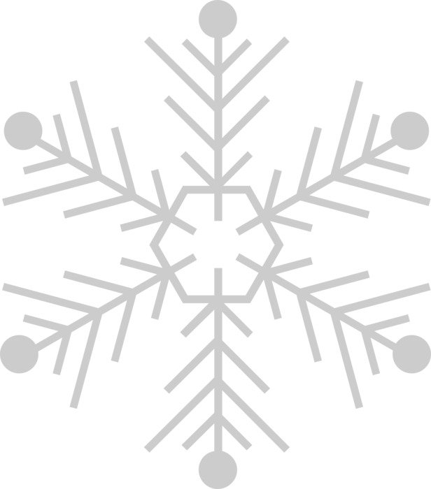 Picture of grey snowflake