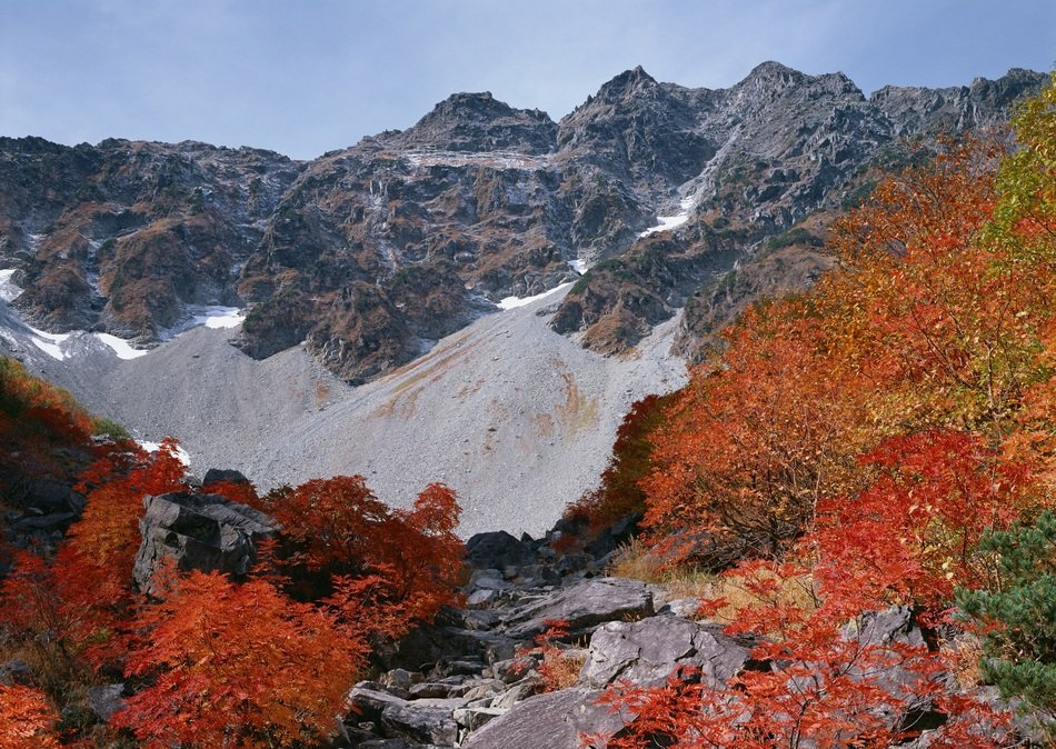 Beautiful mountains in nature in autumn