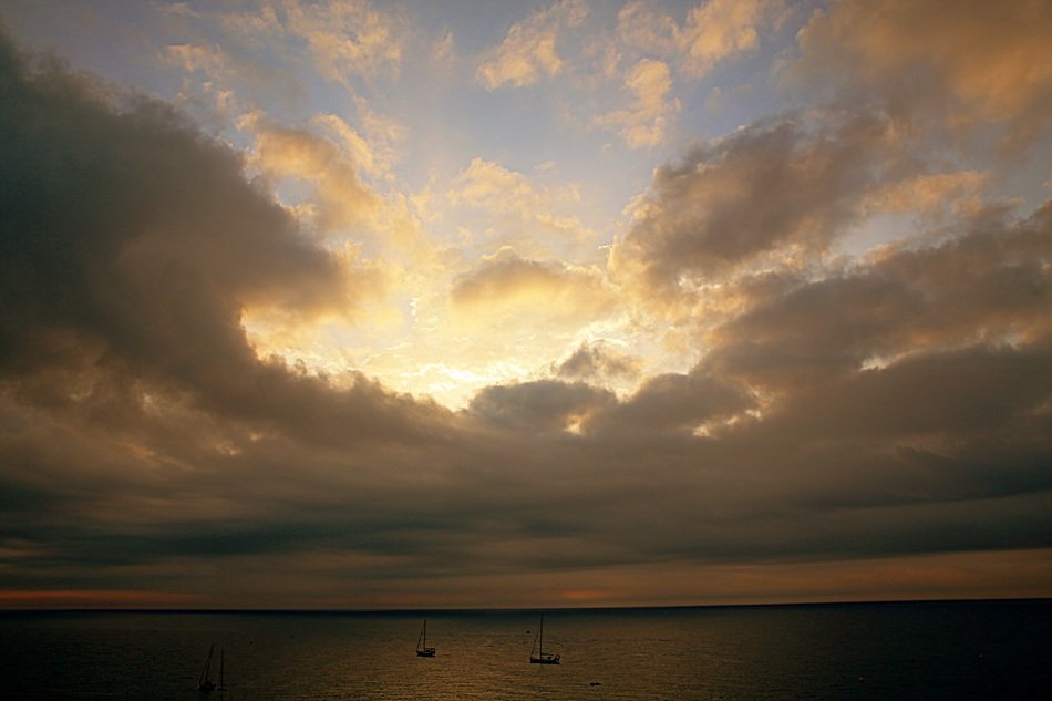 Landscape of sky at the sunrise