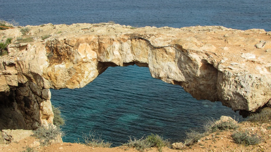 natural bridge in cape Greco