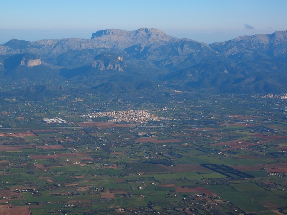 aerial view of serra de tramuntana