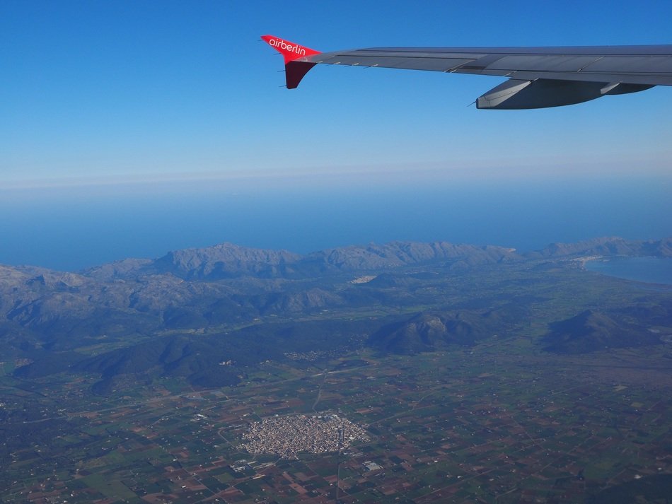 aerial view of the serra de tramuntana