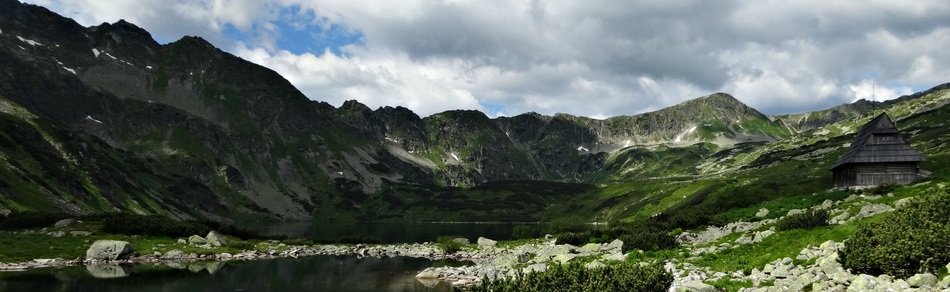 banner with landscape of tatry mountains