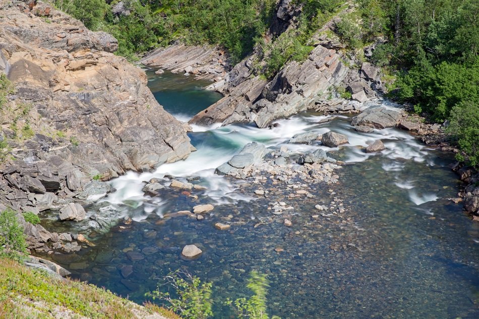 panorama of fjÃ¤ll in sweden