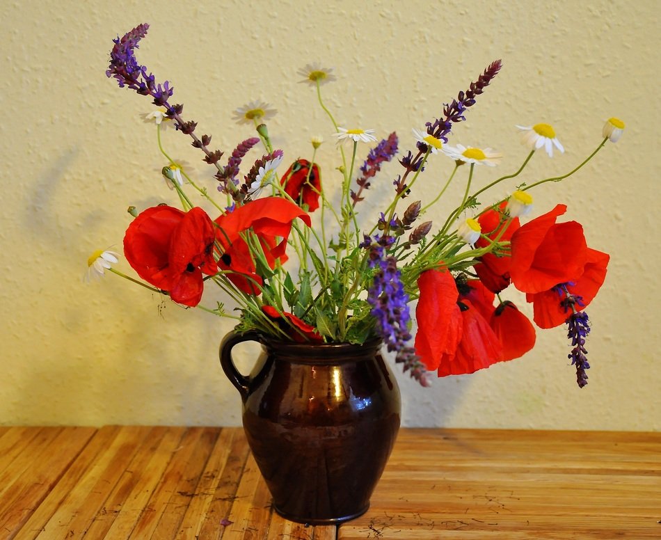 meadow flowers in vase