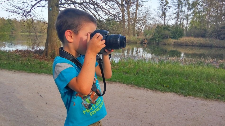 boy with camera