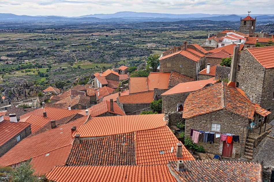 panorama of roofs in the Mediterranean