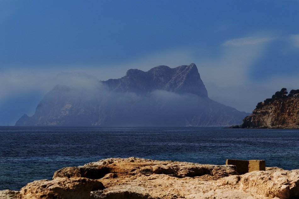 mountain near the sea in spain