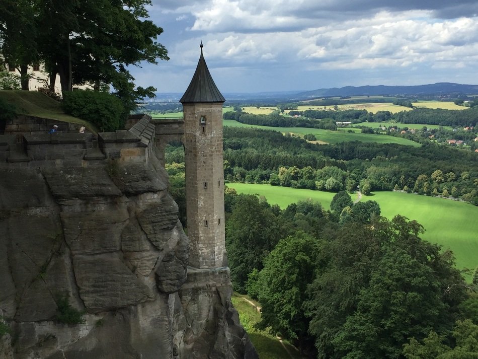 Tower on a sandstone mountains