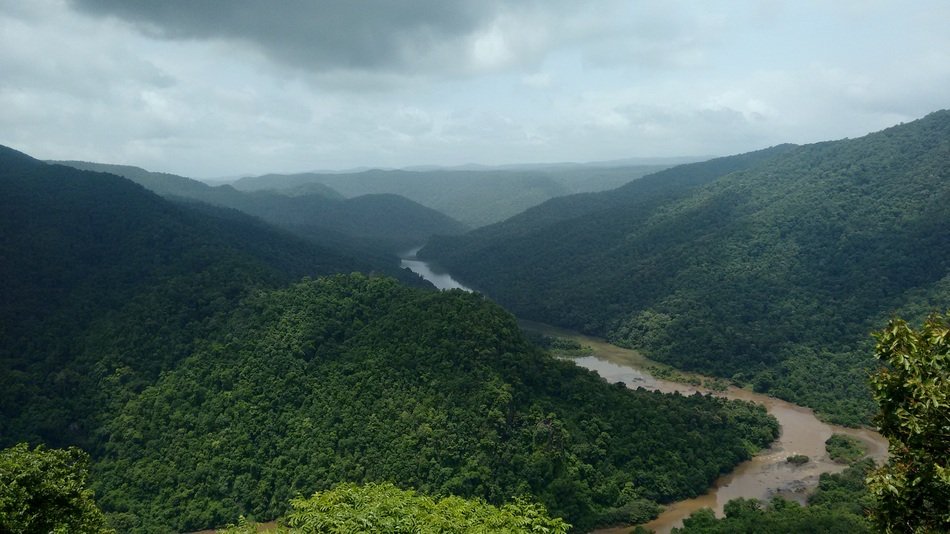 river in the mountains of india