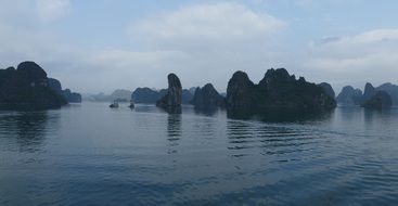 Vietnam Halong at night