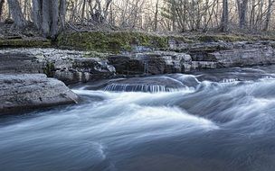 water torrent in the forest