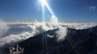 mountains in slovakia in sunny day