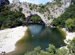 river in the gorge Ardeche