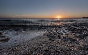 sunset over the coast of the Costa del Sol