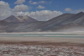Landscape of Volcano in desert