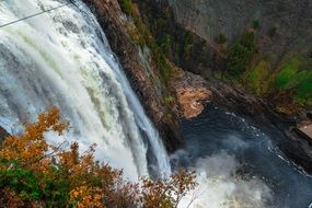 Natural waterfall in Canada
