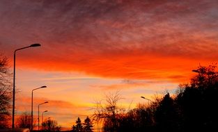 incomparable Sunset red Sky
