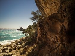 scenic coast in Cala Gonone