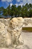 sandstones in feuerland landscape