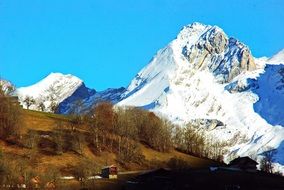 France Mountain on a sunny day
