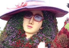 Colorful landscape from Dubai Miracle Garden