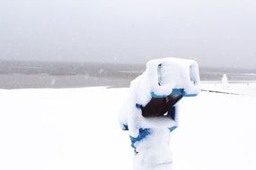 landscape of Snowfall aty winter