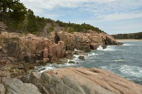 rocky coast in the Acadia National park