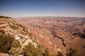 panorama of grand canyon national park in america