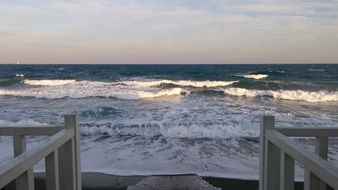 Waves of the sea on holiday