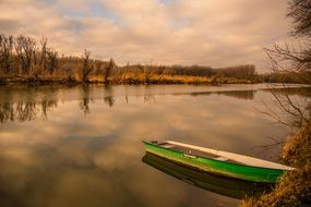 boat on the peaceful river