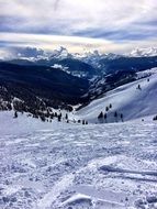 people at a ski resort in Vail, Colorado