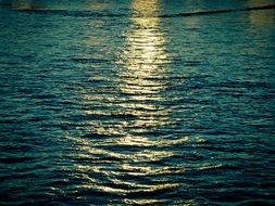 Sunny path on the water surface