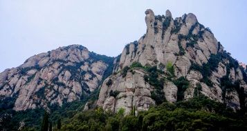 Montserrat it's a mountain in spain