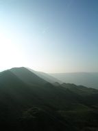 panoramic view of the hills in derbyshire