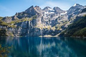 lake oeschinen in Switzerland