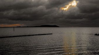 Beautiful landscape with the clouds of Baltic Sea