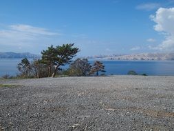 landscapes of the island of pag in the adriatic