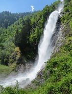 fantastic waterfall in South Tyrol